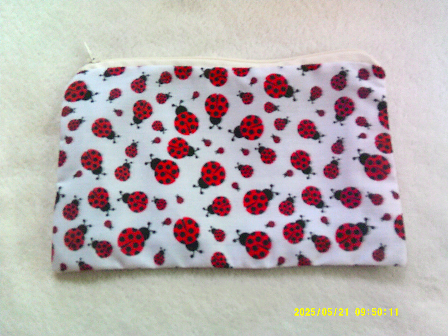 Zipper pouch, Ladybirds2