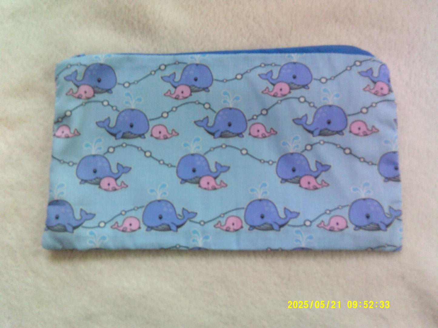 Zipper pouch, Cute Whales