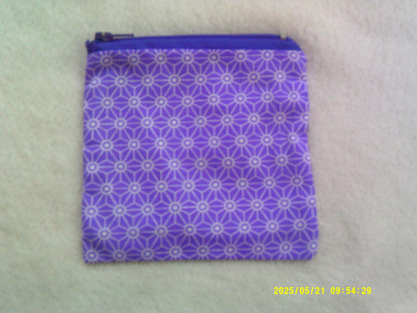 Coin purse , Purple patterned