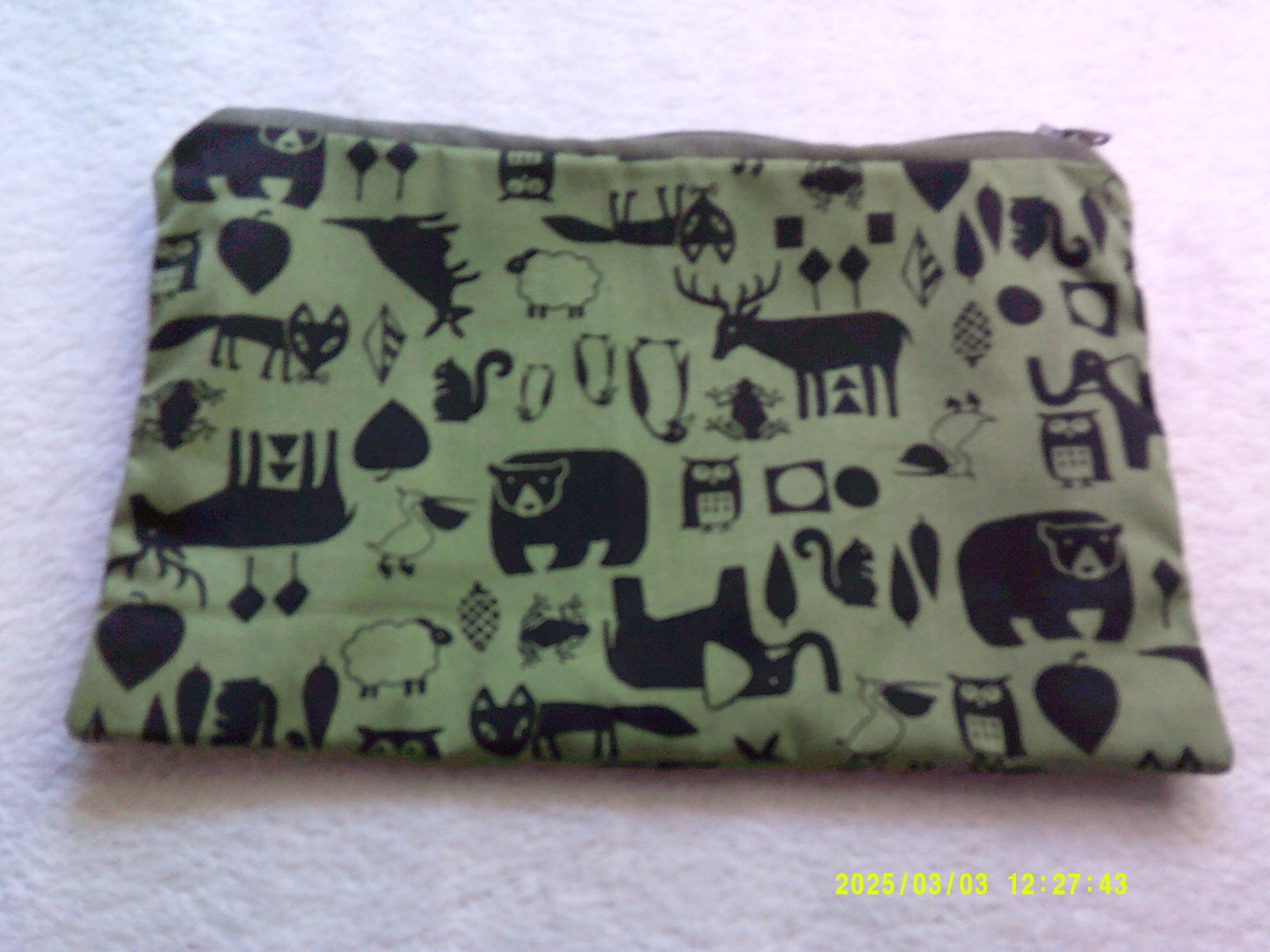 Pencil Case Animals on Green