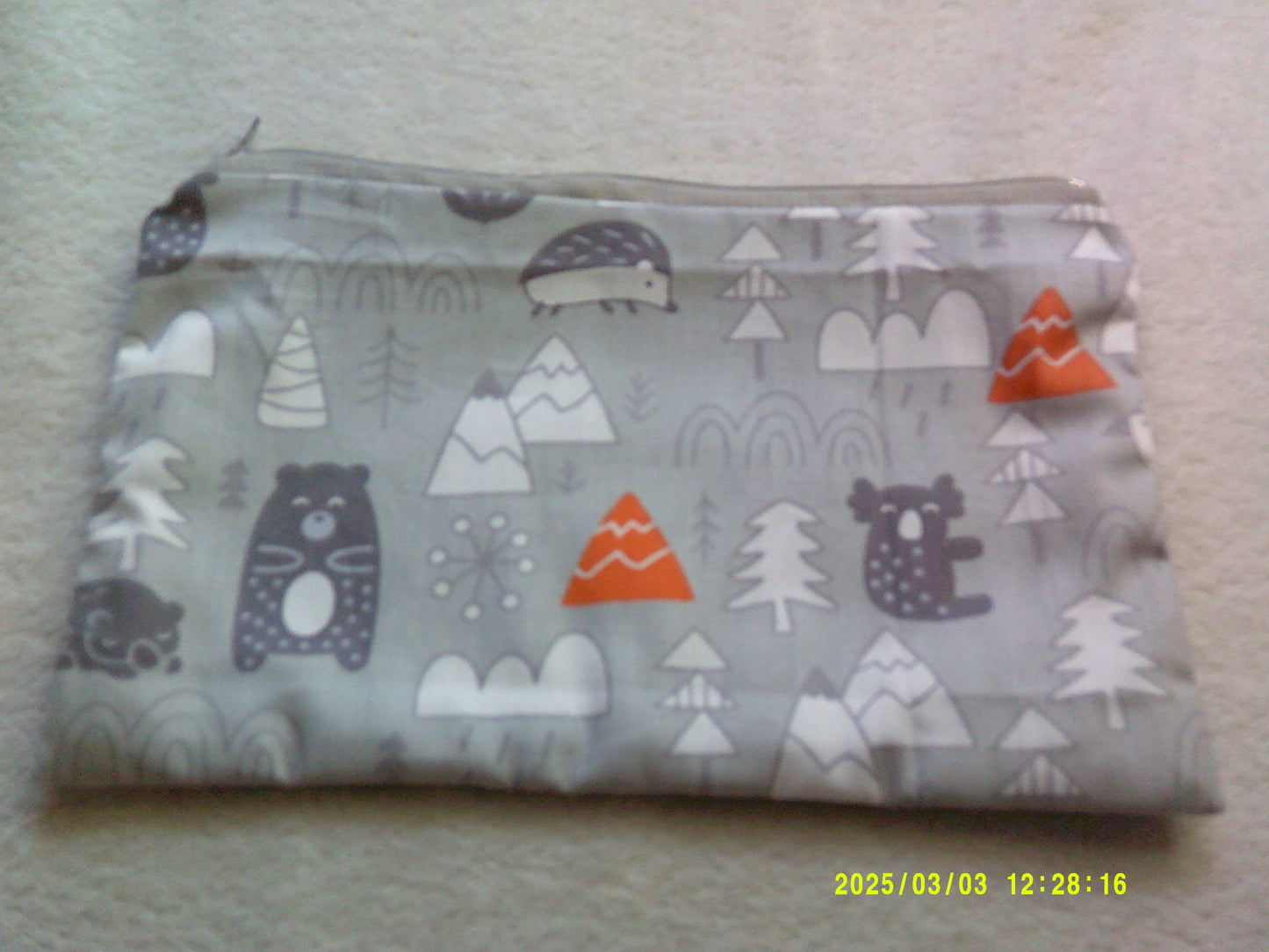 Pencil Case Animals on Grey
