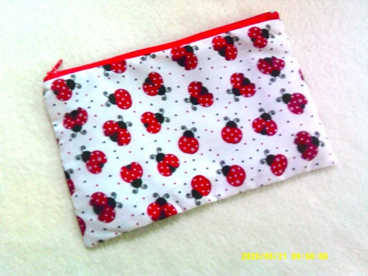Zipper pouch, Ladybirds