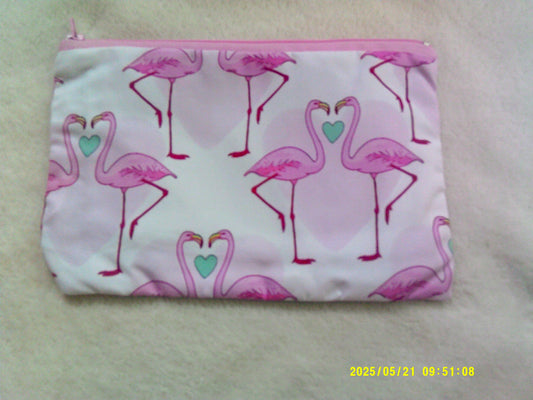 Zipper pouch, Flamingo 2