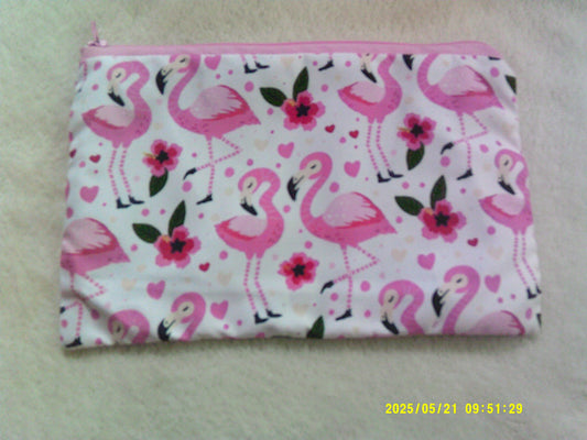 Zipper pouch, Flamingo 4