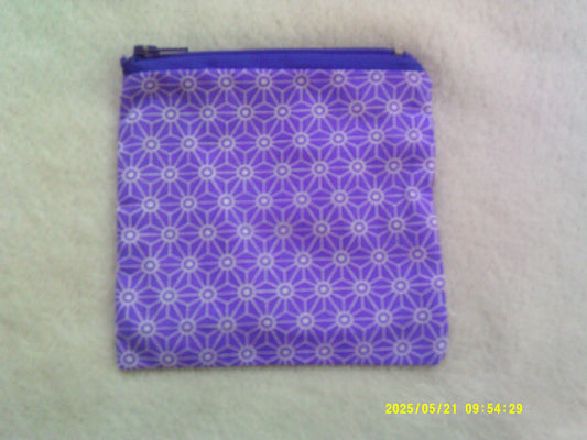 Coin purse , Purple patterned