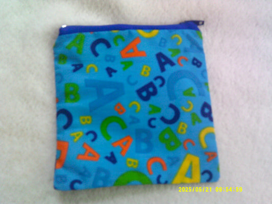 Coin purse , A,B,C, Blue