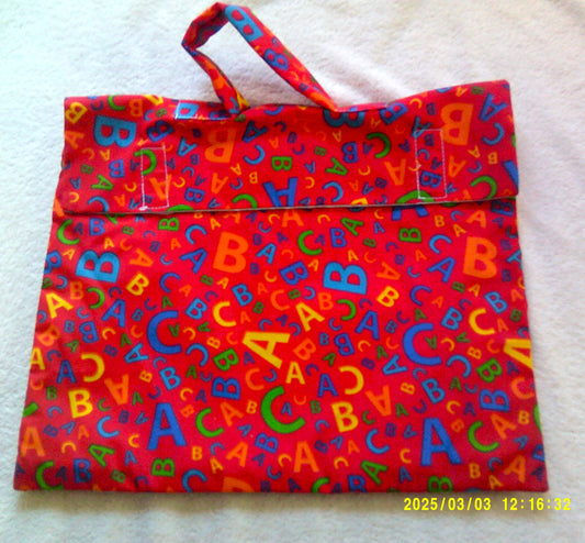 Book bag A,B,C on Red