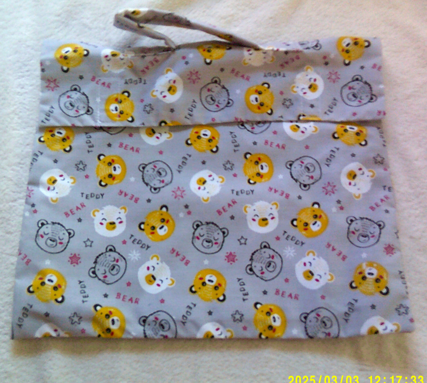 Book bag Grey Teddies