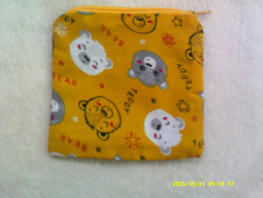 Coin purse , Yellow Teddies